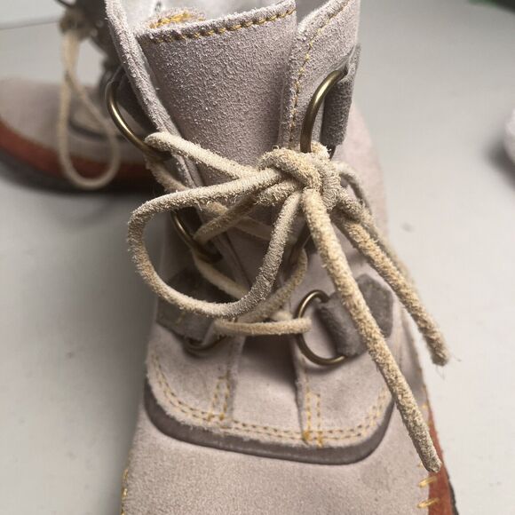 Sorel Women’s Size 8 Joplin Tan Suede Leather Lace Up Moccasin Boots NL1940-103 - Picture 12 of 15